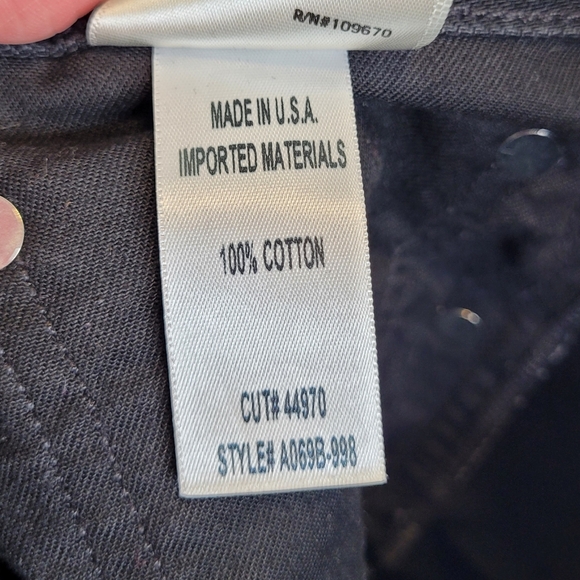 AGOLDE 90s Loose Mid Rise Jeans 28 Black Busted Knees - Picture 8 of 8